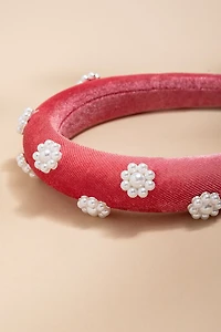 Mary Pearl Flower Headband