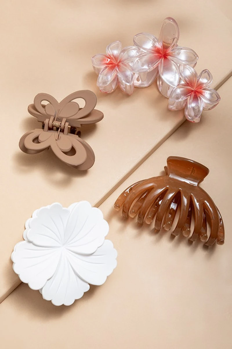 Mary Tropical Hair Claw Set