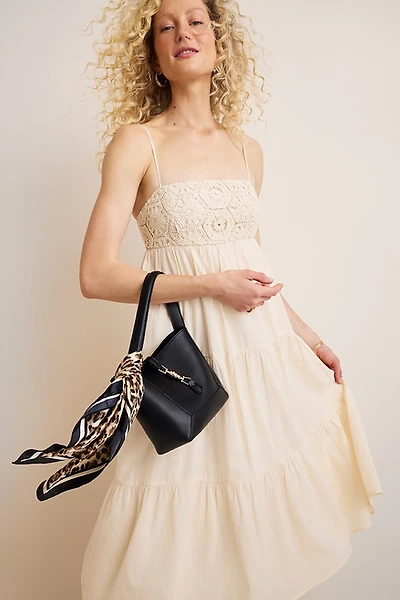 Jemma Crochet Empire Midi Dress