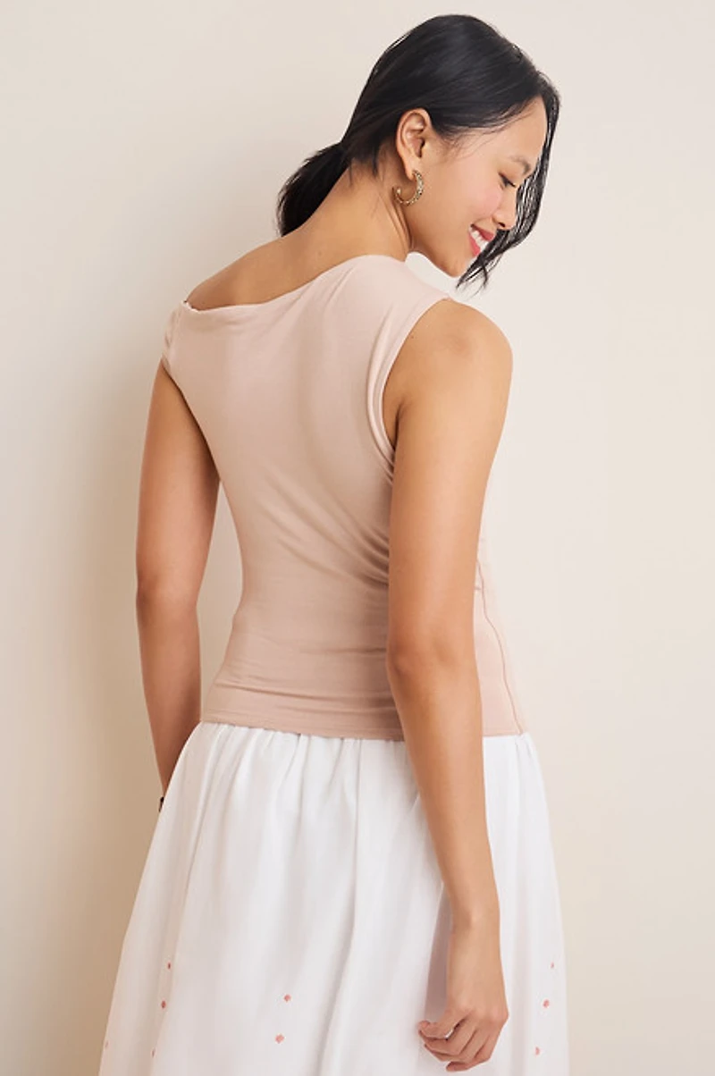 Janice One Shoulder Knit Top