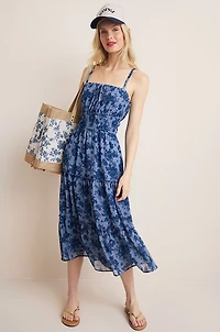 Sofia Floral Tiered Midi Dress