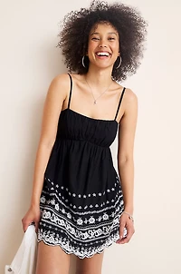 Amara Embroidered Mini Dress