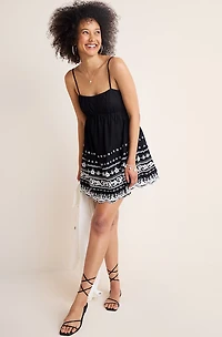 Amara Embroidered Mini Dress