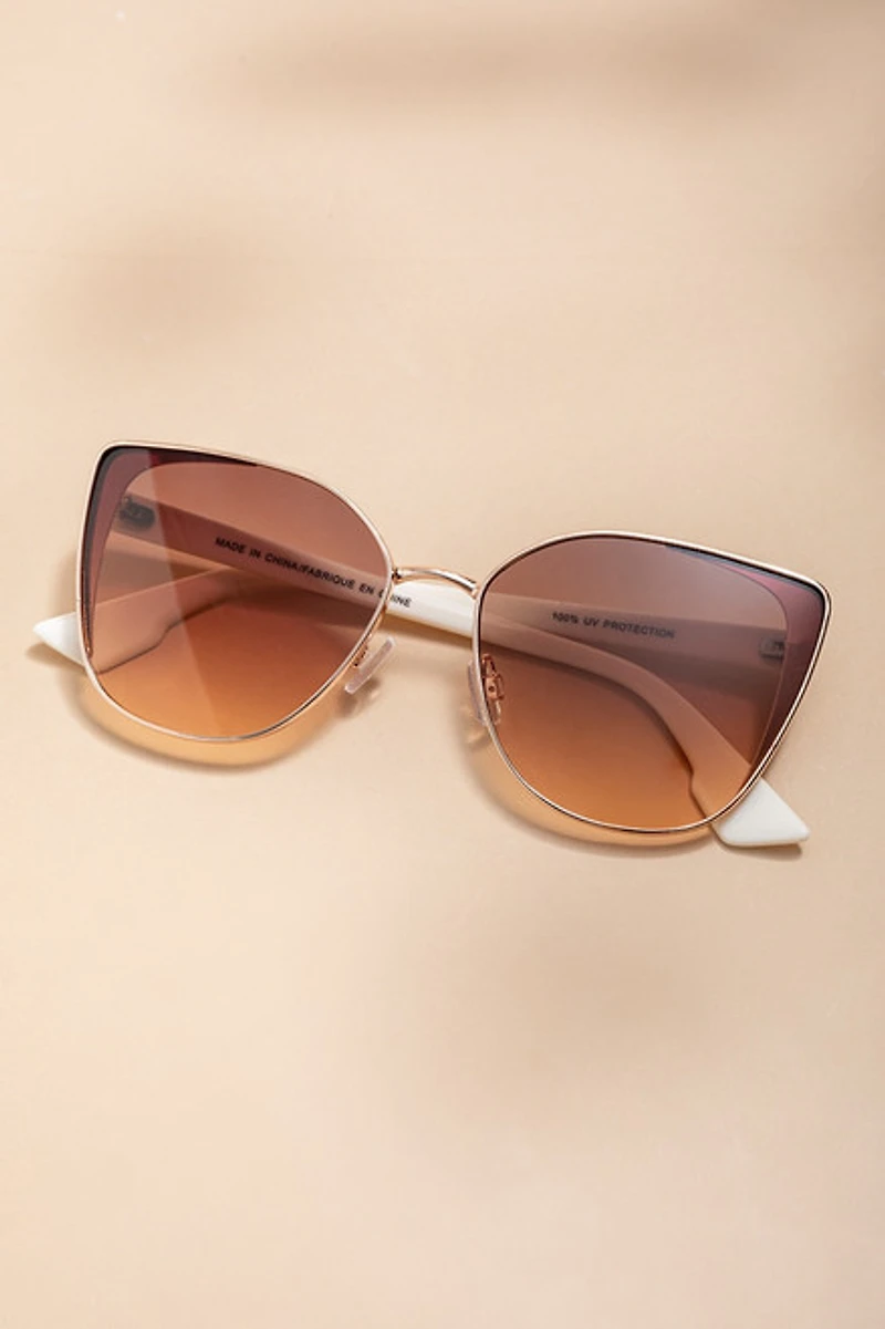 Gina Cat Eye Oversized Sunglasses
