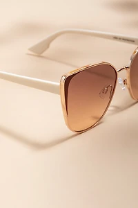Gina Cat Eye Oversized Sunglasses