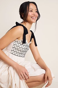 Dakota Smocked Tiered Midi Dress