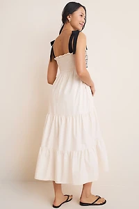 Dakota Smocked Tiered Midi Dress