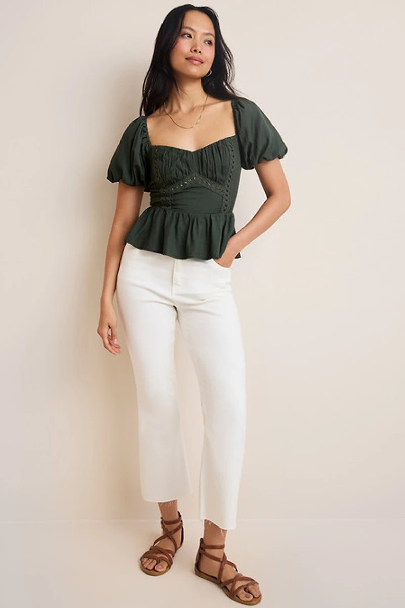 Alice Lace Trim Blouse