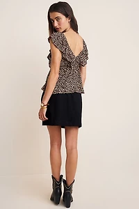 Megan Animal Print Blouse
