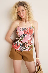 Debbie Smocked Waist Tank Top