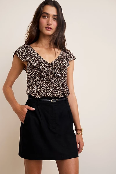 Veronica Twill Mini Skirt
