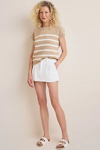 Hannah Frayed Mini Skirt