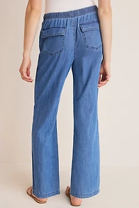 Elise Drawstring Denim Pants
