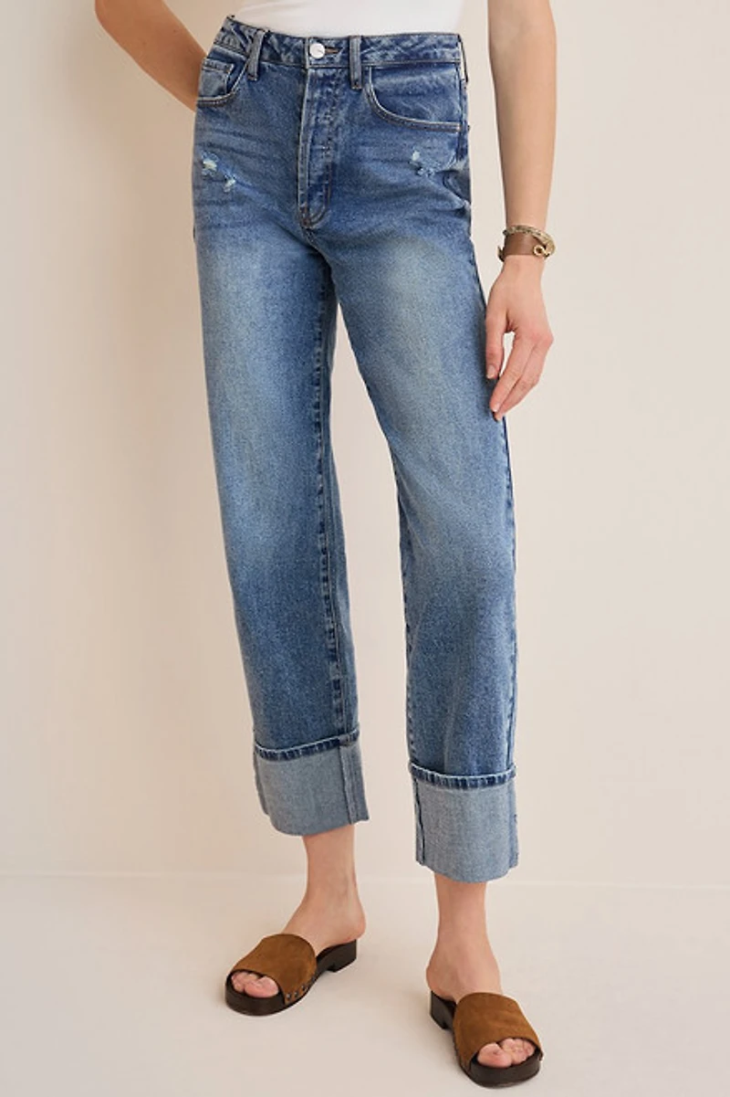 Christie Cuffed Denim Jeans
