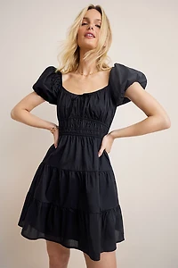 Imogen Puff Sleeve Mini Dress