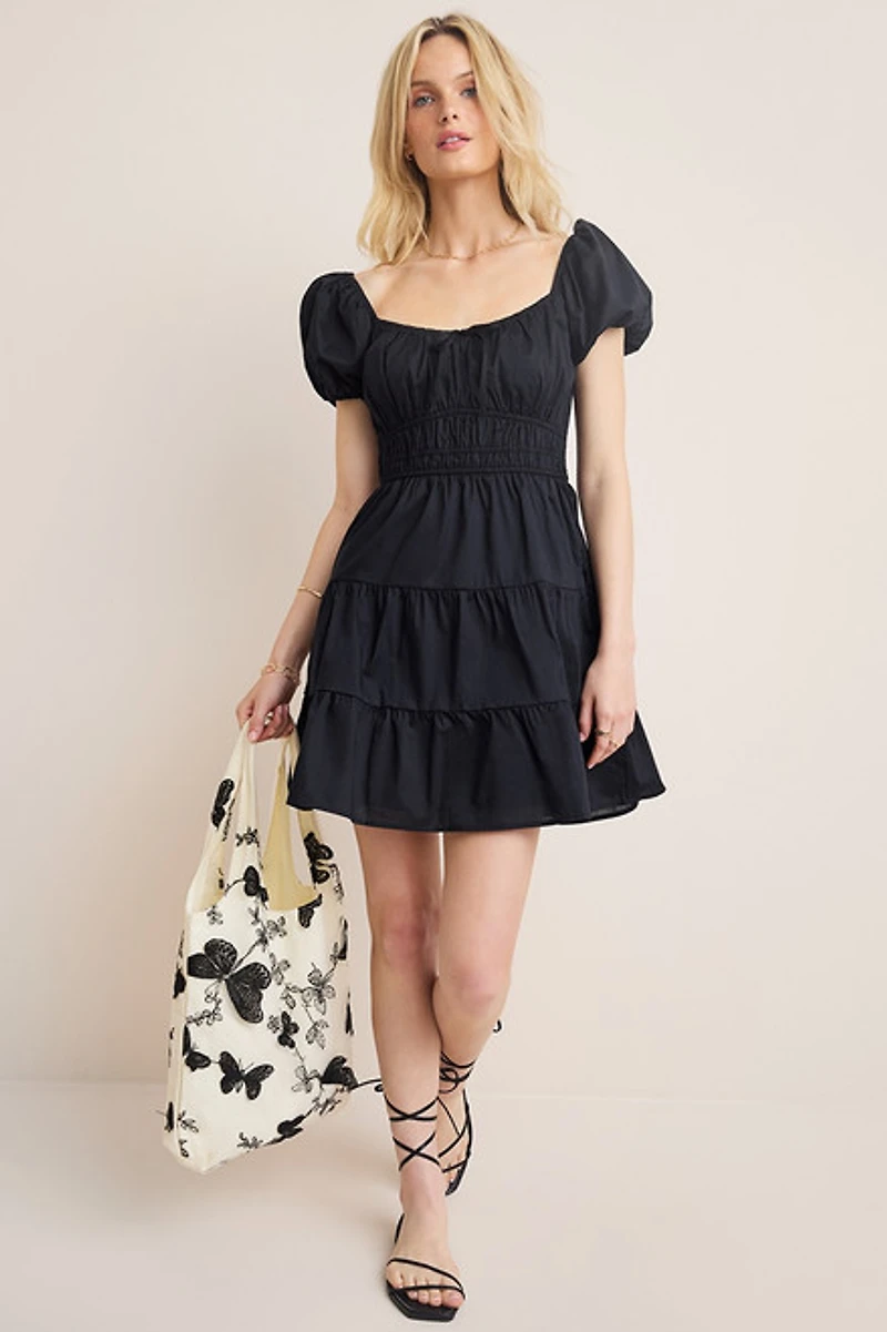 Imogen Puff Sleeve Mini Dress