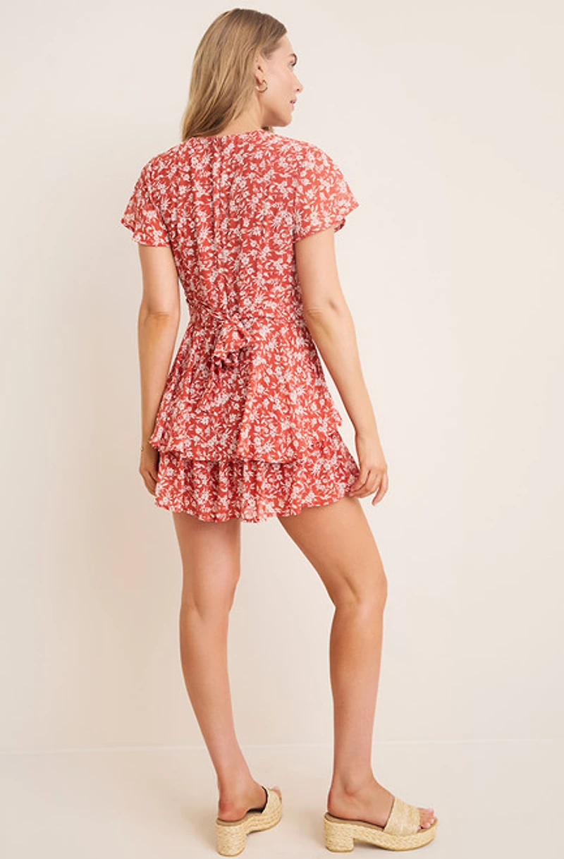 Brynn Floral Tiered Romper