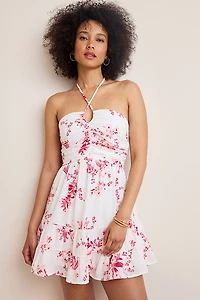 Laney Floral Halter Mini Dress