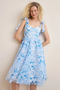 Kate Corset Floral Midi Dress