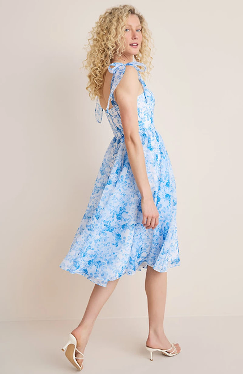 Kate Corset Floral Midi Dress