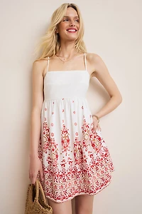 Addison Floral Bow Back Mini Dress