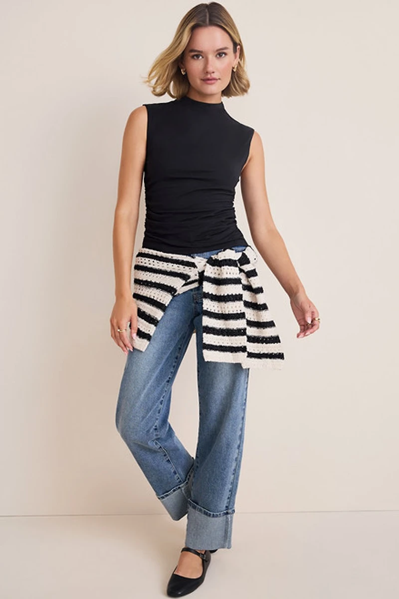 Susana Mock Neck Tank Top