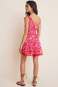 Sadie One Shoulder Floral Mini Dress