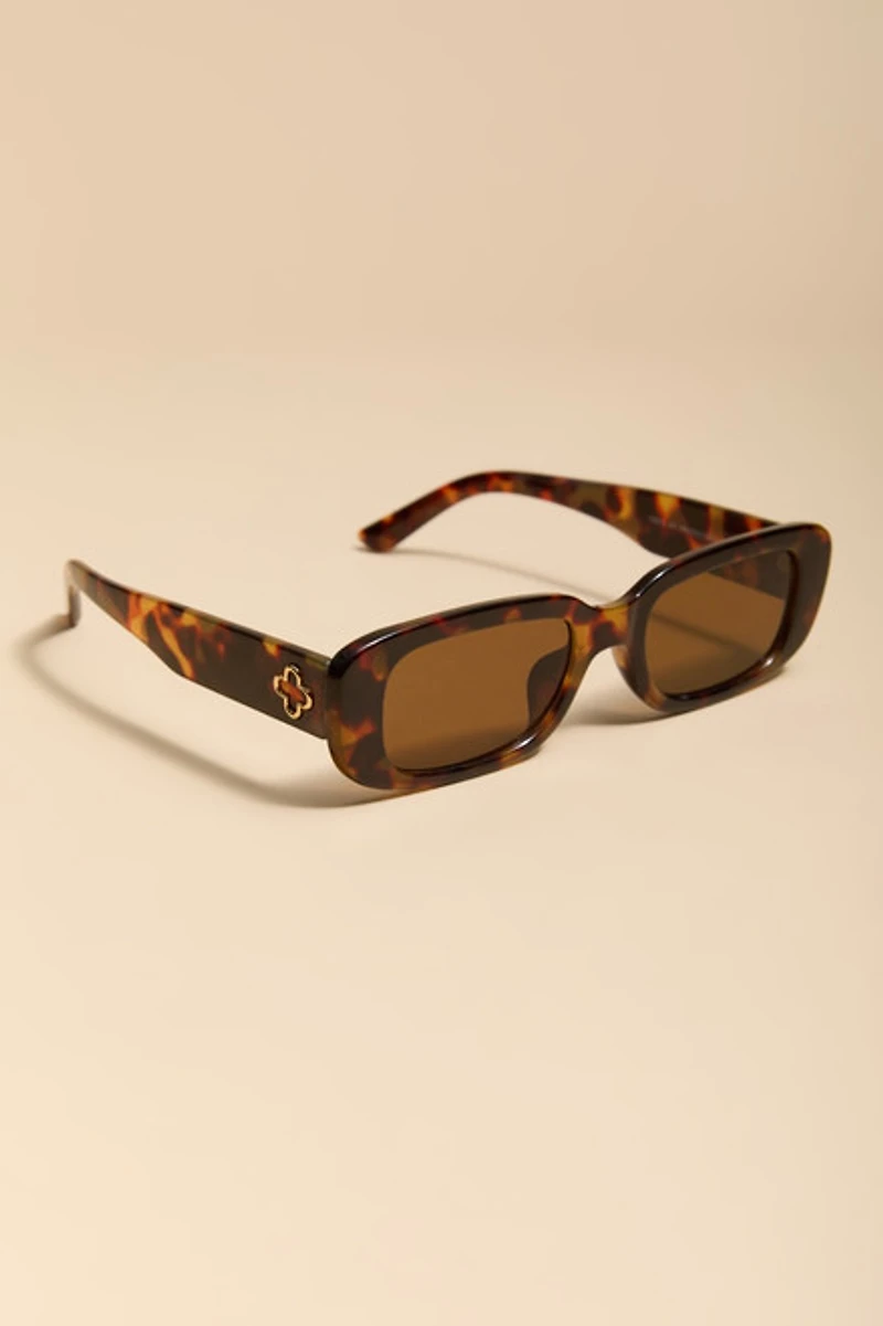 Julia Tort Shell Round Sunglasses