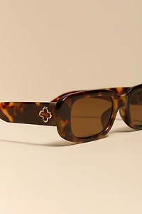 Julia Tort Shell Round Sunglasses