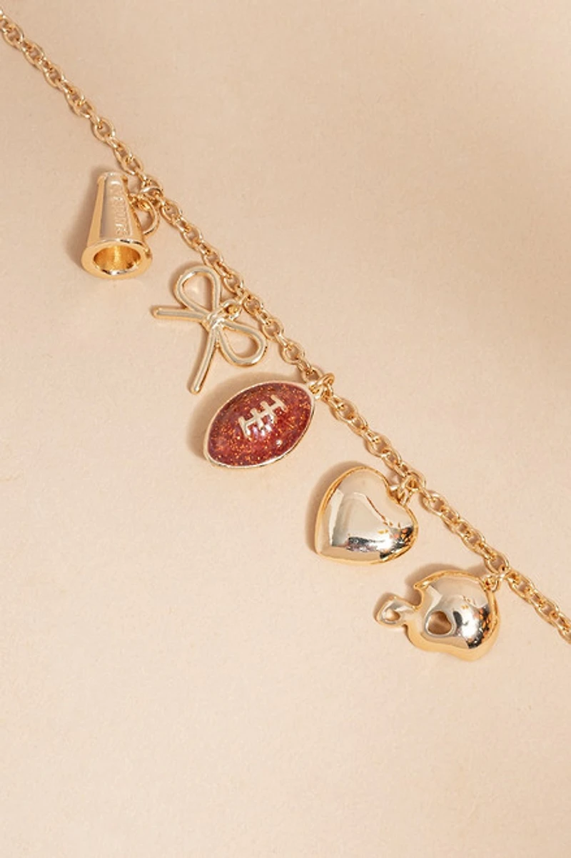 Football Charm Bracelet