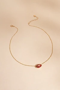 Gameday Football Pendant Necklace