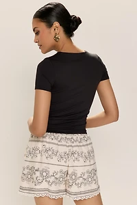 yummi by francesca's Short Sleeve Crewneck Tee