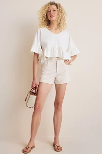 Elaine Ruffled Dolman Tee