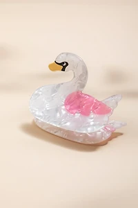 Marble Swan Hair Claw