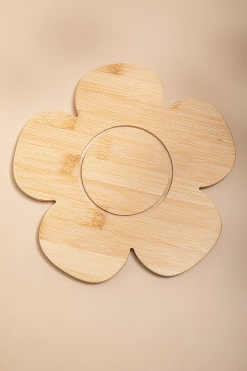Flower Wooden Cutting Board