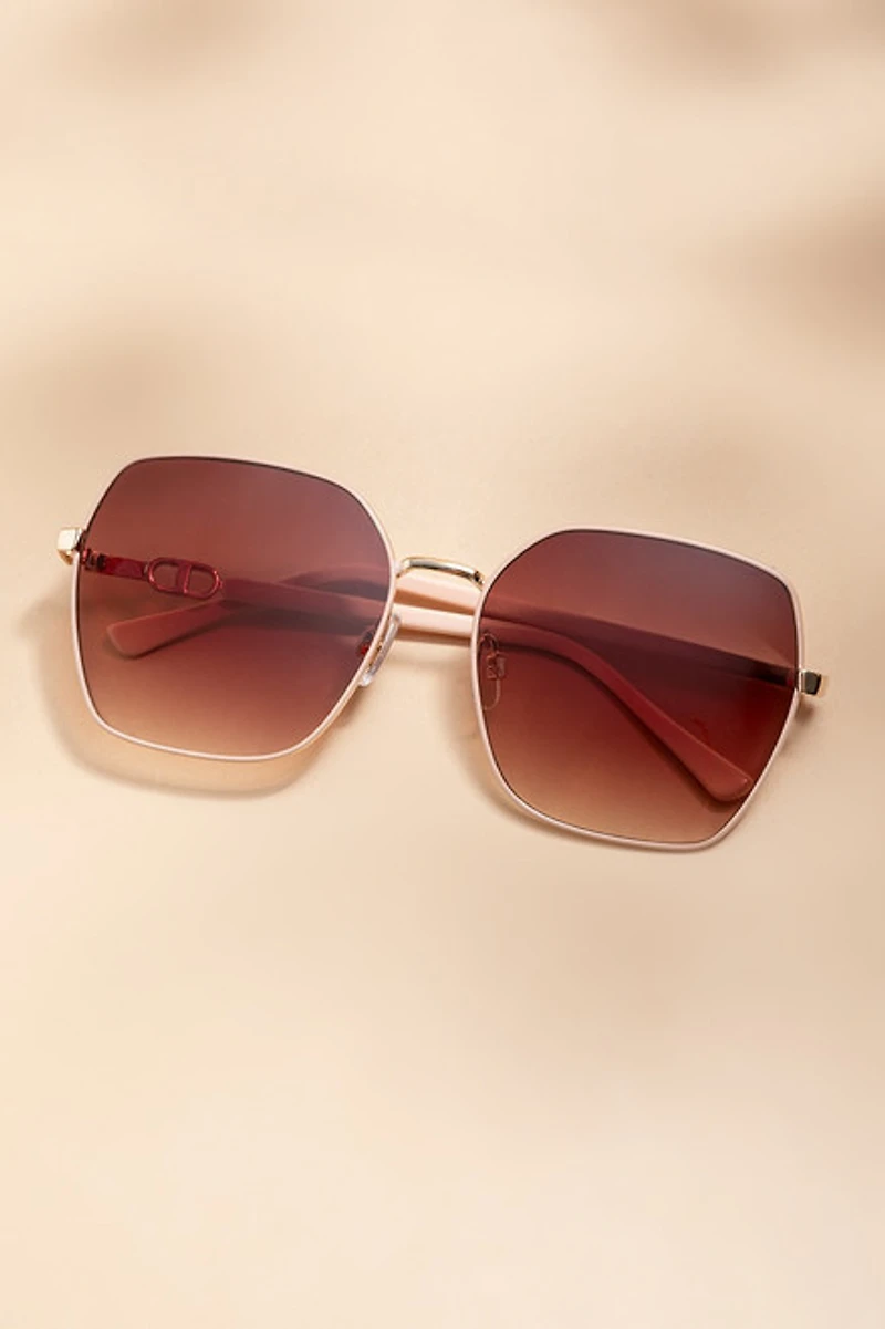 Julie Square Aviator Sunglasses