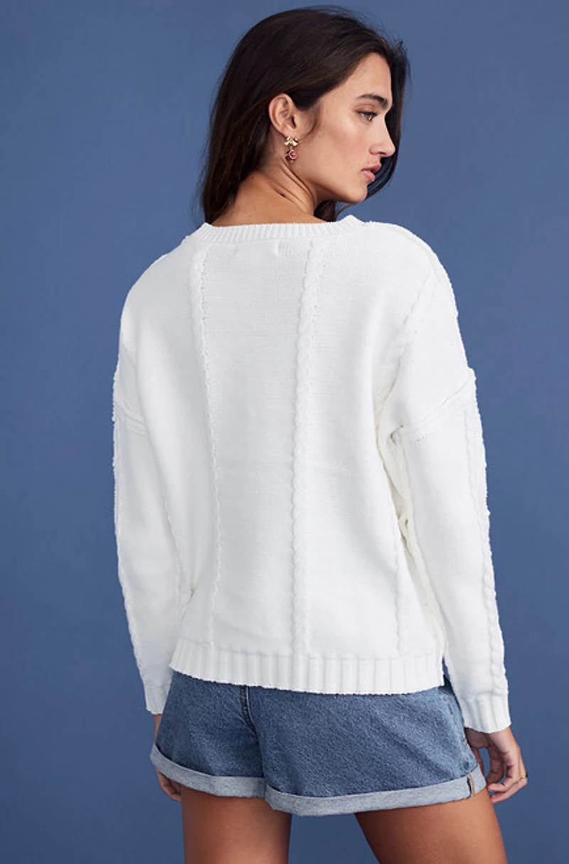 87 Cable Knit Pullover Sweater