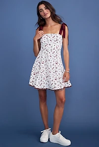 Game Day Football Print Mini Dress