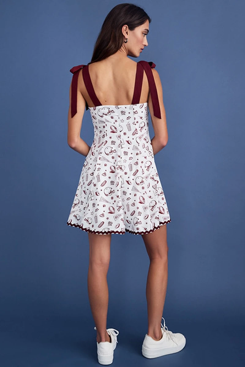 Game Day Football Print Mini Dress