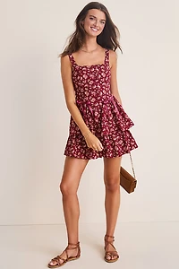 Ginnie Floral Tiered Mini Dress