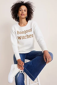 Bonjour Witches Pullover Sweater