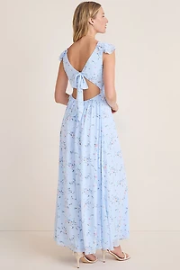 Kadence Bow-Back Floral Maxi Dress