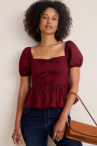 Clare Bow Front Blouse