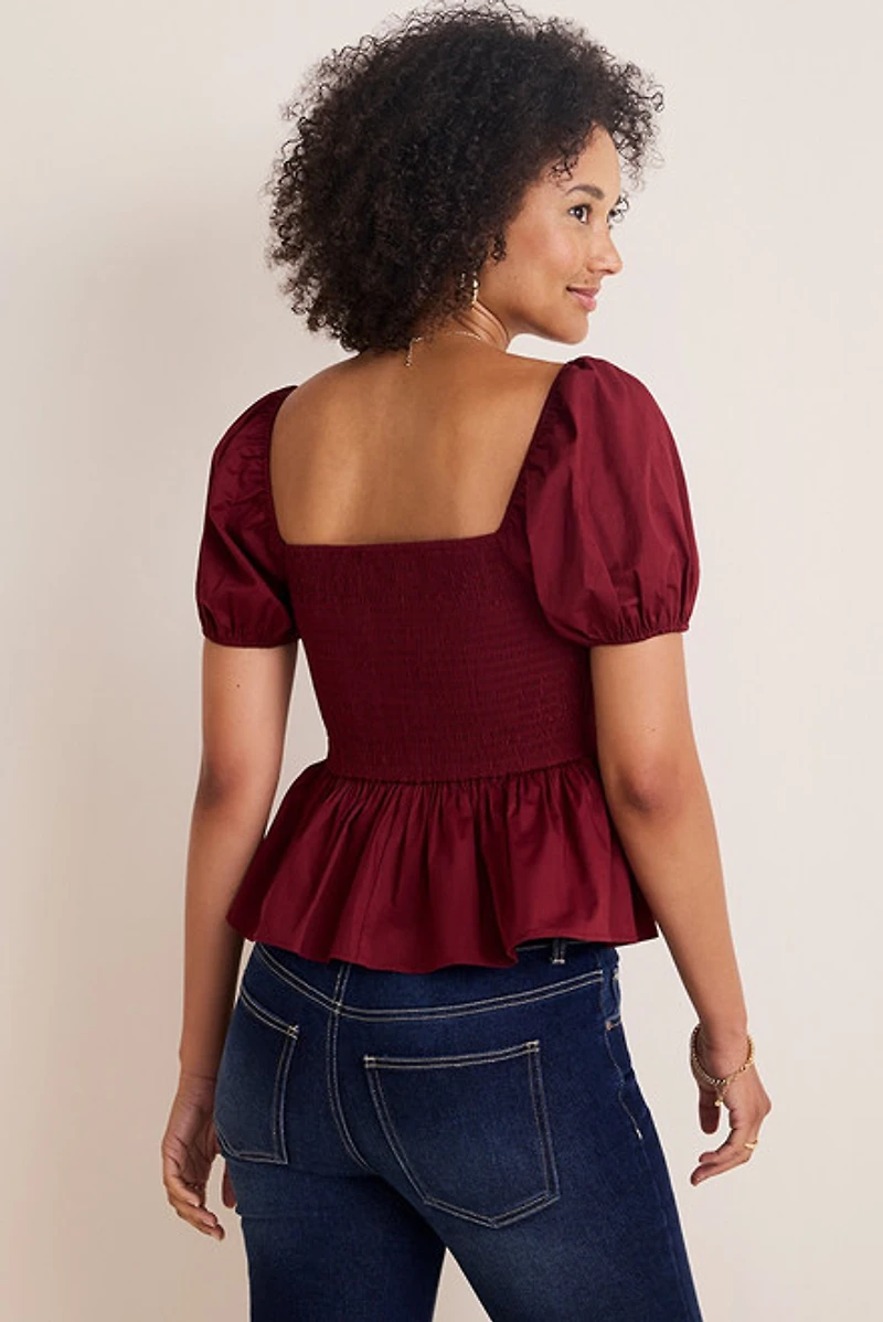 Clare Bow Front Blouse