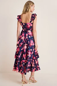 Lena Floral Tiered Maxi Dress