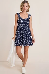 Betty Floral Babydoll Mini Dress