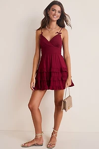 Teagan Ruffle Tiered Mini Dress
