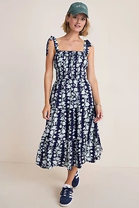 Tara Tiered Floral Midi Dress