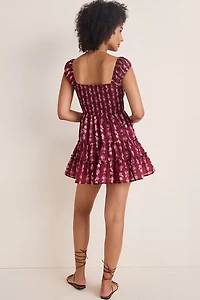 Isabel Striped Floral Mini Dress