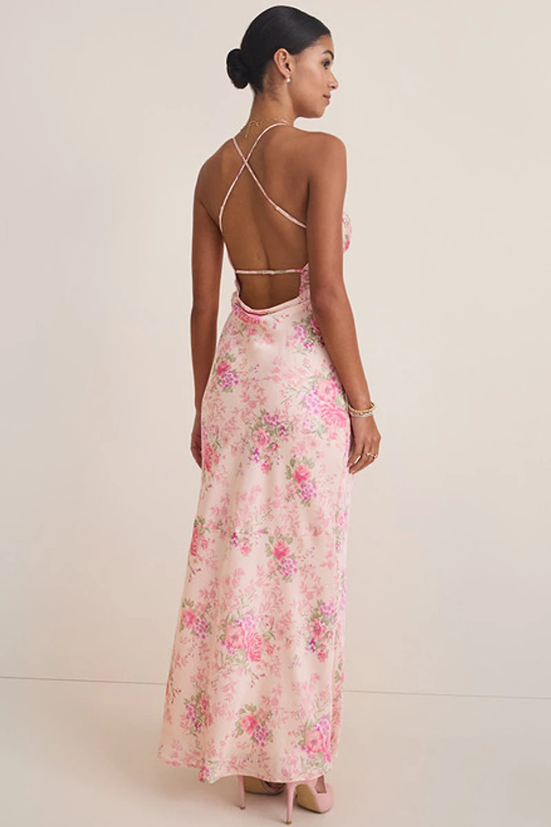 Brandy Floral Slip Maxi Dress